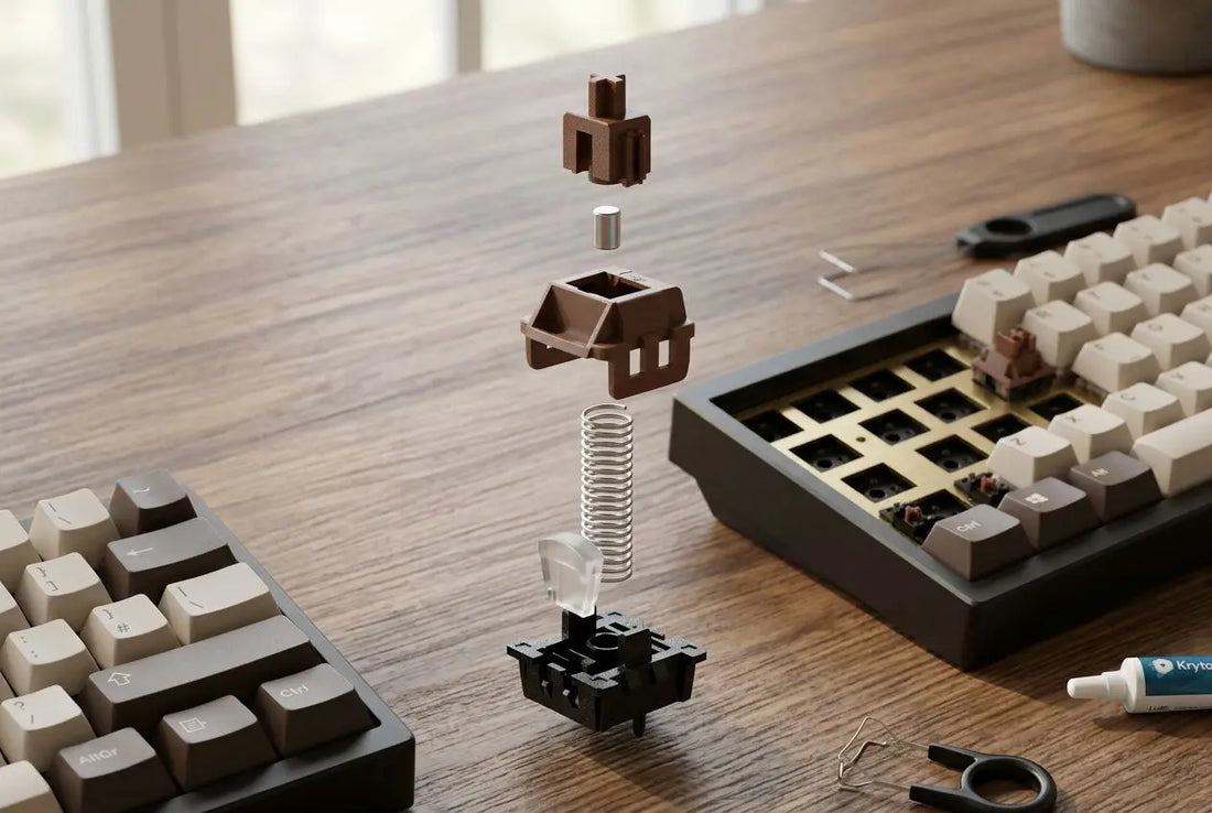 Braune switches: der ideale schalter für gaming und tippen?